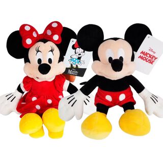 Set Mickey Mouse y Minnie mouse de Peluche de 34 Cm,hi-res
