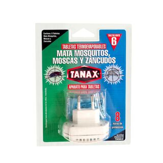 Tanax Aparato Eléctrico Mata Mosquitos Moscas Zancudos 6 Tab,hi-res