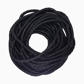 Organizador / Ordena Cable En Espiral negro - 8mm - 10 Mts,hi-res