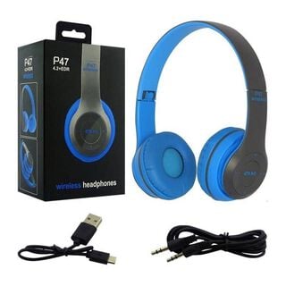 Audífonos Bluetooth P47 - Azul,hi-res