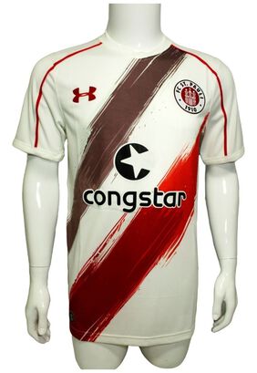 Camiseta St. Pauli 2016-17 Visita Blanco Nueva Original Ua,hi-res