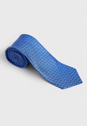 Corbata Classic Seda Azul Brilllante,hi-res