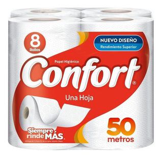 Papel Higiénico Confort 8 Un 50 Mt,hi-res
