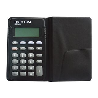 Calculadora Bolsillo 8 Digitos C900 Negro Pila Datacom,hi-res