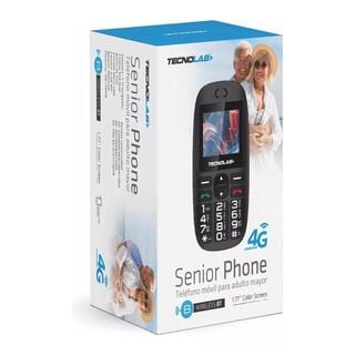 Telefono Senior Adulto Mayor 4G Negro Doble SIM Card,hi-res