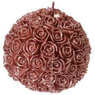Vela Decorativa Rosas Palo Rosa Bola,hi-res