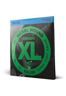 Set de cuerdas Bajo XL 40-95 Long Scale EXL220 Daddario,hi-res