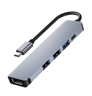 Hub Multipuerto Type-C (5en1) Pro HDMI 4K PD 100W + USB 3.0,hi-res