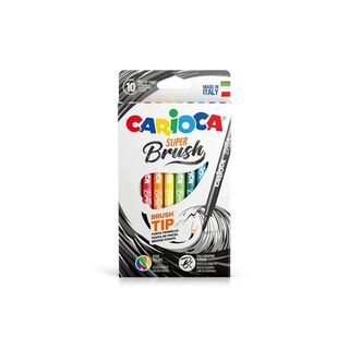 Plumones Super Brush 10 Colores Carioca - PS,hi-res