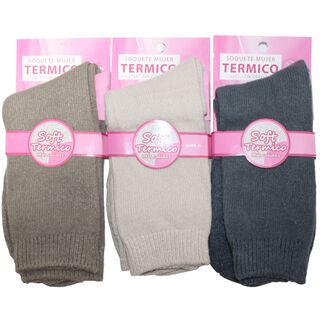 Calcetines Soft Térmicos Para Mujer - Sin Costura - Docena,hi-res