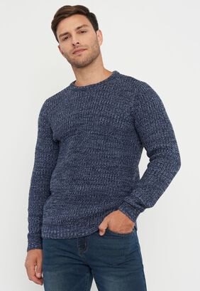 Sweater Hombre Lineal Azul Corona,hi-res