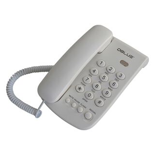 Teléfono Fijo Sobremesa O Pared Números Grandes Blanco - PuntoStore,hi-res