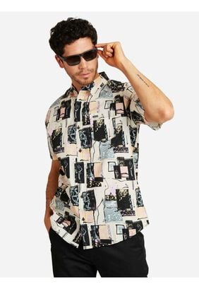 Camisa Collage Short Sleeve Shirt Multicolor Hombre Volcom,hi-res
