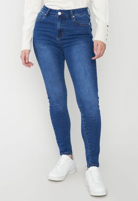 Jeans Mujer Skinny Azul Medio Corona,hi-res