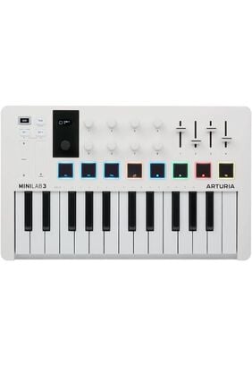 Controlador MIDI Arturia Minilab 3 - Blanco,hi-res