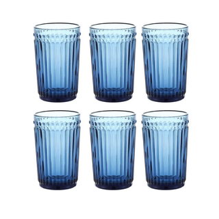 Set de 6 Vasos Azul Modelo Vertical,hi-res