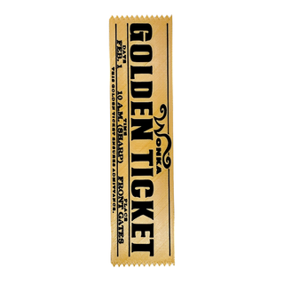 Marcapáginas Golden Ticket 3D,hi-res