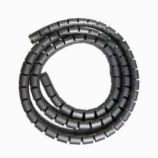 Organizador / Ordena Cable En Espiral gris - 20mm - 1.5 Mts,hi-res