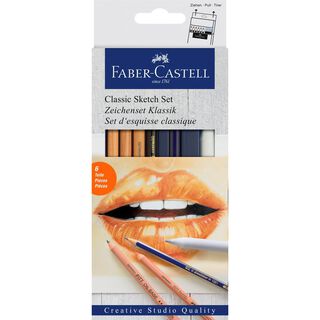 Set De Dibujo Clásico Faber-Castell 6 Piezas,hi-res