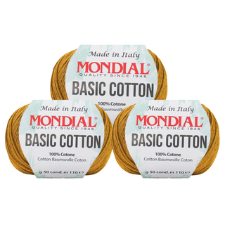 Basic Cotton 100% Algodón - Mostaza (pack 3 unid),hi-res