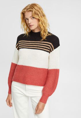 Sweater De Punto A Rayas Mujer Esprit,hi-res