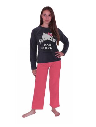Pijama Mujer Micro Polar  Estampado Hello Kitty,hi-res