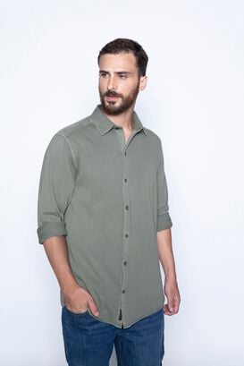 Camisa Jersey Garment Dyed F Green,hi-res