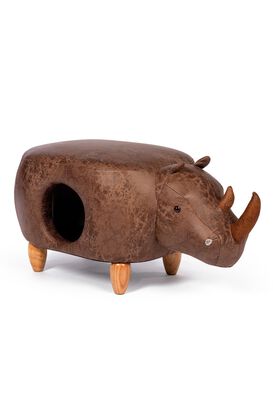 Cama cueva para Gato Rinoceronte con Guarida,hi-res