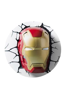 Lámpara Mural 3D Iron Man Cara,hi-res