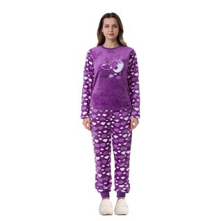 Pijama Mujer Polar Morado Fashion´s Park,hi-res