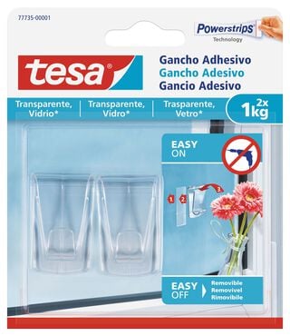 Gancho Adhesivo Removible Tesa Superficies Transparentes,hi-res
