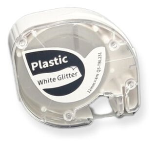 Cinta Etiquetas Para Impresora P12 Compatible Con Dymo Blanco Glitter,hi-res