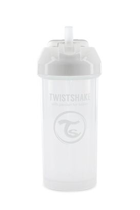 Vaso con bombilla Twistshake Straw Cup 360ml blanco,hi-res