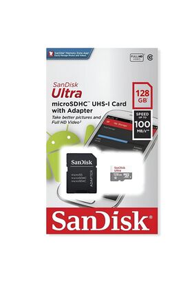 Memoria Micro SD Sandisk 128 GB 100Mbps Clase 10 Deluxe,hi-res