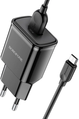 Cargador BOROFONE BA59A Micro USB negro 3.0a,hi-res