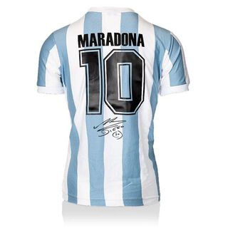 Camiseta Retro Seleccion Argentina 1986 Signature MARADONA,hi-res