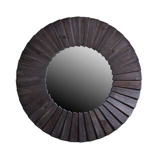 Espejo Yibin, madera de abeto reciclado color negro envejecido.,hi-res