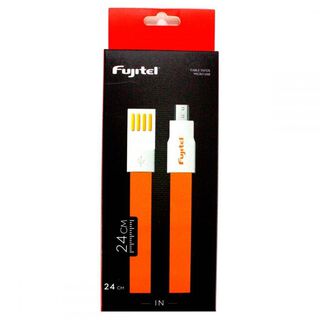 Cable plano imantado de Fujitel con conector USB tipo A y micro USB de 24 cm,hi-res