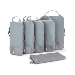Bagsmart - Juego de bolsas de compresión (6 unidades)- Gris,hi-res