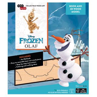 Disney Frozen: Olaf - Libro y Modelo Armable En Madera,hi-res