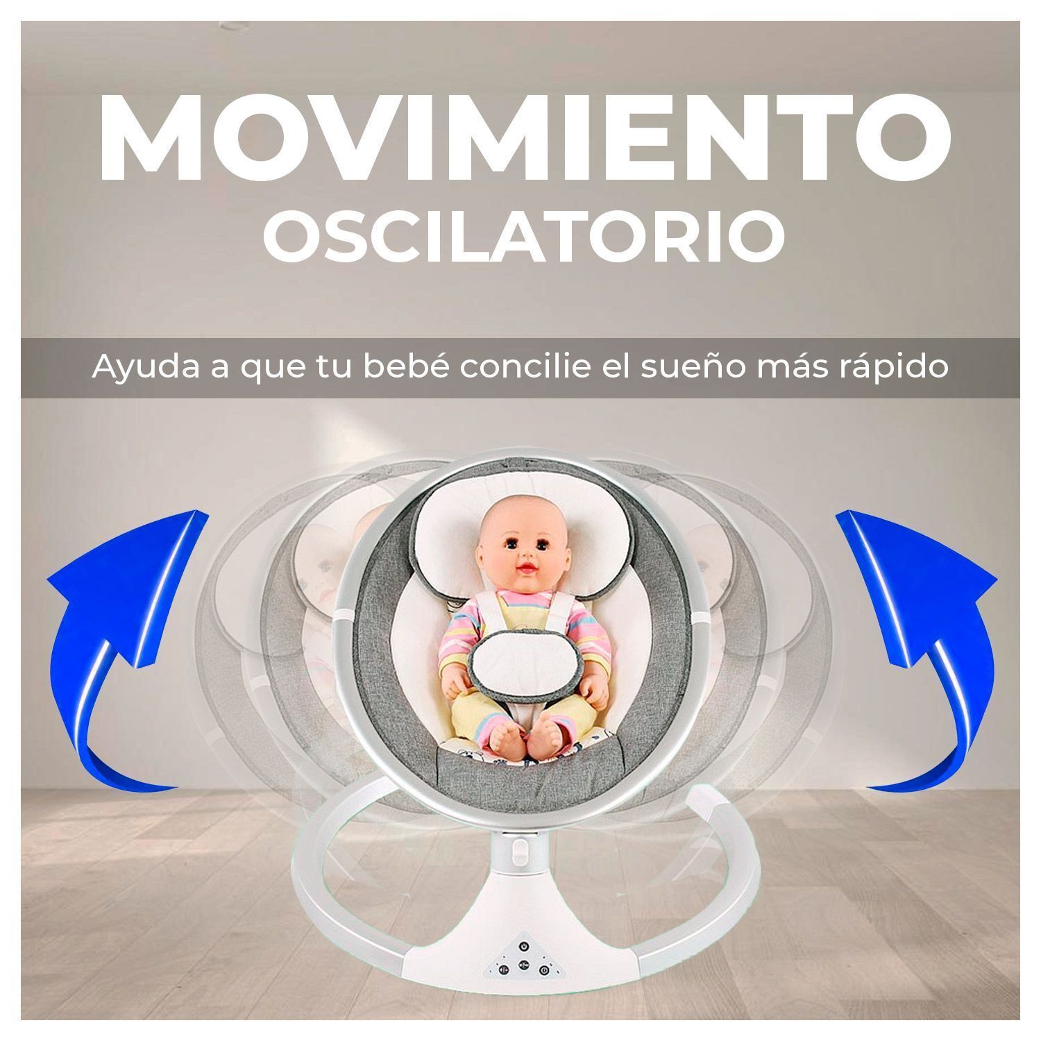 Silla cuna Mecedora automática bebe control remoto