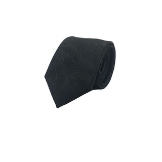 Corbata Lisa Negra Texturada Microfibra 7 cm,hi-res