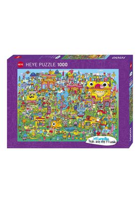 Puzzle Heye 1000 – Doodle Village,hi-res