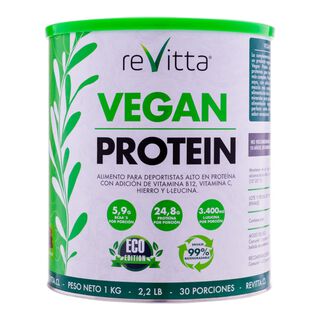 Proteina vegana Vegan Protein Vainilla 1 kg. - Revitta,hi-res