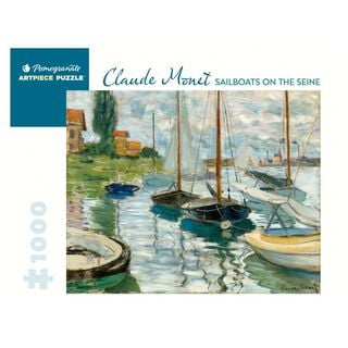 Rompecabeza Claude Monet: Sailboats On The Seine - 1000 Piezas,hi-res