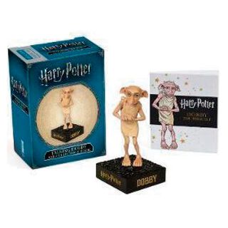 Figura Harry Potter Talking Dobby And Collectible Book,hi-res