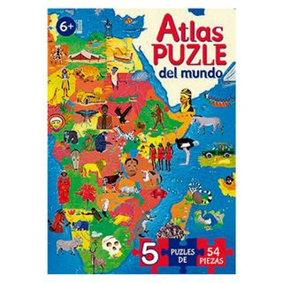 Atlas Puzzle Del Mundo,hi-res