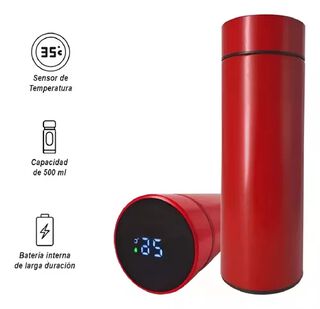Termo Inteligente Digital Medidor Temperatura Rojo,hi-res