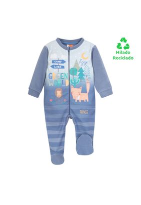 Pijama Bebé Niño Polar Sustentable H2O Wear Turquesa,hi-res