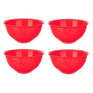Set 4 Bowl Plástico Resistente 500 ml Diseño Red Titiz,hi-res
